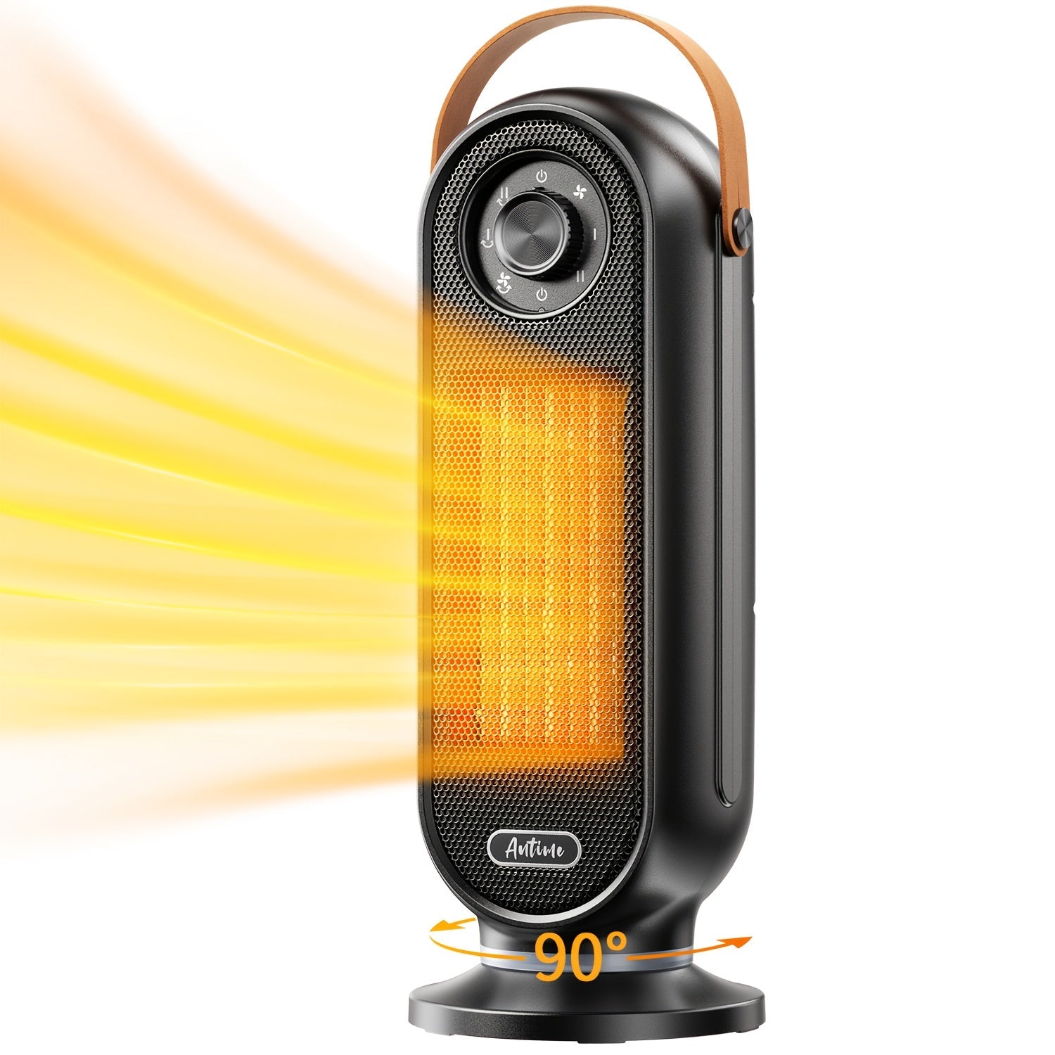 Space Heater 1500W with Remote Control & Digital Display ¨C Portable Electric Heater for Indoor Use, 90¡ã Oscillation, Overheat Protection, Ultra-Quiet Room Heater for Bedroom, Office & Home