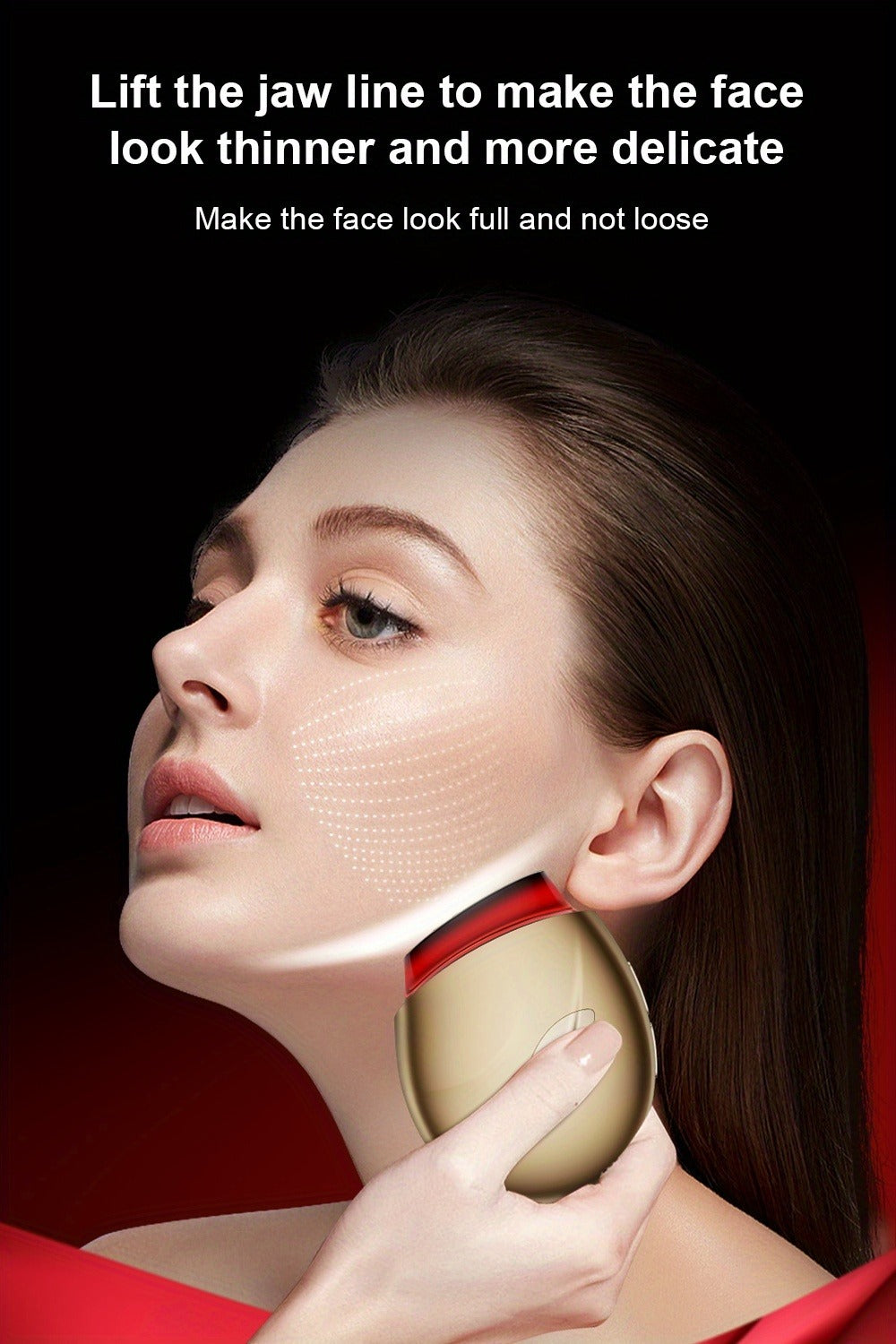 EMS Face Massager ¨C 3-in-1 LED Light Therapy, Warm Heat & EMS Skin Tightening, USB Rechargeable Portable Facial Beauty Device for Anti-Aging, Collagen Boost & Glowing Skin, Home Spa Gift for Women