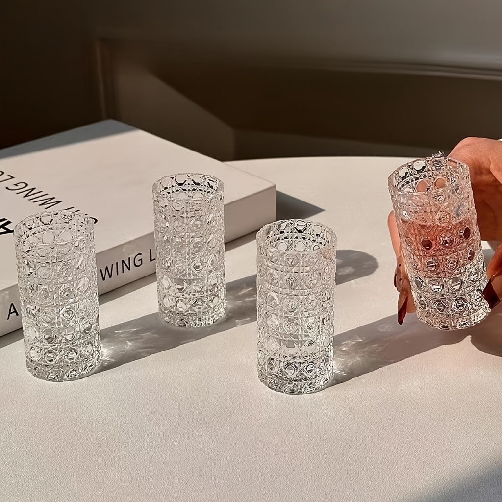 Shot Glass Set Diamond Engraved ¨C Whiskey Vodka Tequila Glasses for Parties Weddings Home Bar Entertaining Reusable Barware Gift