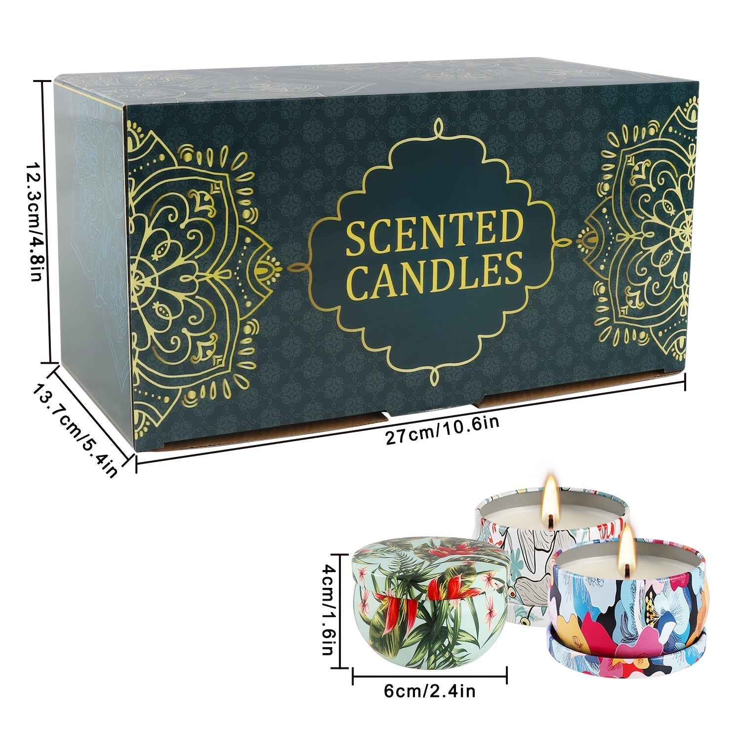 Scented Candles Set of 24 ¨C Soy Wax Candles with Essential Oils, 2.5 Oz Travel Size Candle Gift Set for Women, Rain Scent for Home Decor, Aromatherapy, Birthday, Valentine's Day & Holiday Gifts