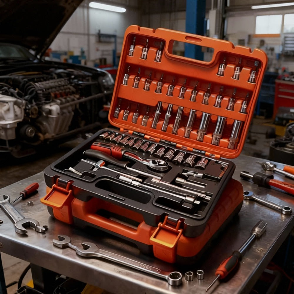 Home Tool Kit Professional, 46-Piece Essential DIY Set, 53-Piece Advanced Home & Auto Repair Kit, or 1000-Piece Complete Toolbox in Storage Case for Home, Automotive & Workshop Use