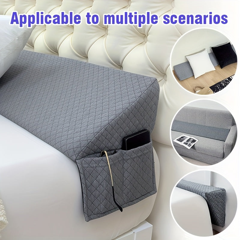 Bed Wedge Pillow Headboard Gap Filler Mattress Wedge Fills 0-7 Inch Gap Between Headboard and Mattress Backrest Pillow Twin Full Queen King