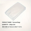 Micro Perforated Food Storage Bags 100 Pack - Breathable Ventilated Produce Bags for Fruits Vegetables Meat and Seafood, Refrigerator Fresh Keeping Bags for Longer Freshness, Available in 7 Sizes