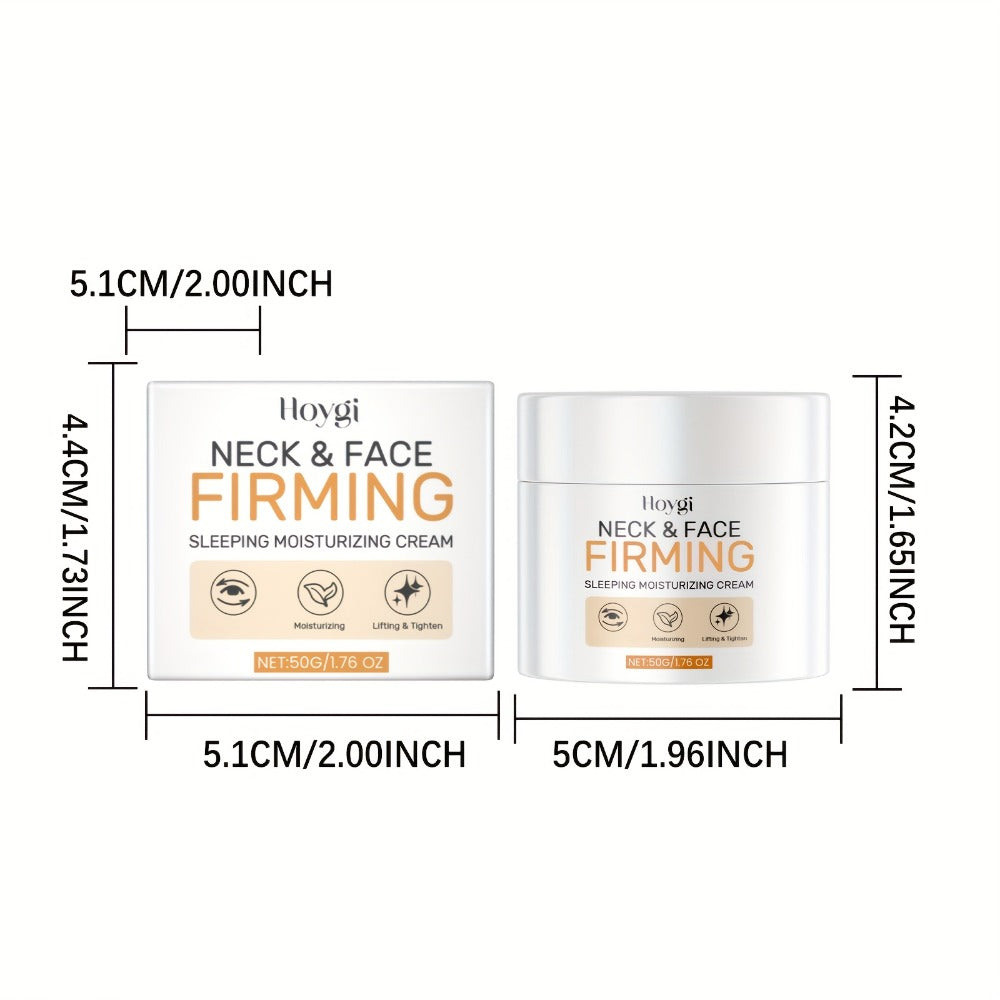Neck Cream with Hyaluronic Acid & Collagen ¨C Firming Anti-Aging Moisturizing Neck Tightening Cream for All Skin Types, Deep Hydration Smooths Fine Lines & Wrinkles, Daily Use, 50g / 1.76oz