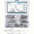 100pcs Stainless Steel R Cotter Pin Assortment Kit ¨C R-Clip Spring Retaining Pins 7 Sizes for Trailer Hitch Automotive Marine Lawn Mower & Agricultural Machinery