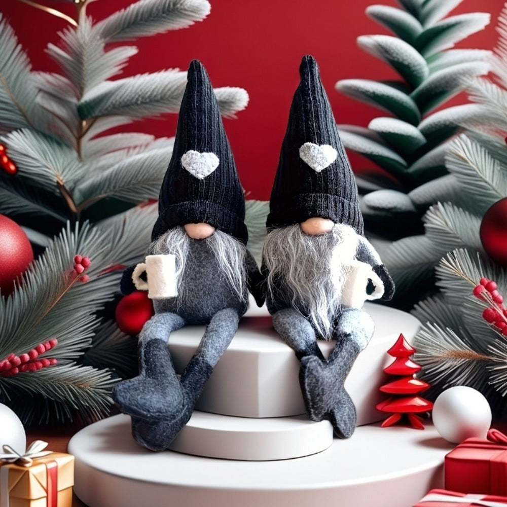 Gnome Home Decor 2pcs Set ¨C Collectible Holiday Gnomes Figurines for Living Room, Bedroom, Office, Birthday & Party Decorations, Gifts for Men & Women