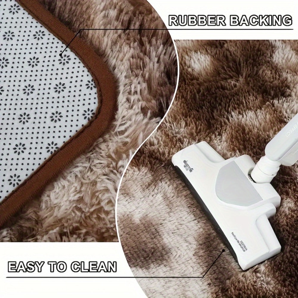 Non-Slip Area Rug Fluffy Soft Carpet - Modern Home Decor Floor Mat for Living Room, Bedroom, Kitchen & Bathroom | Easy Clean Cute Plush Rug in Multiple Colors & Sizes | Indoor Anti-Slip Floor Decoration