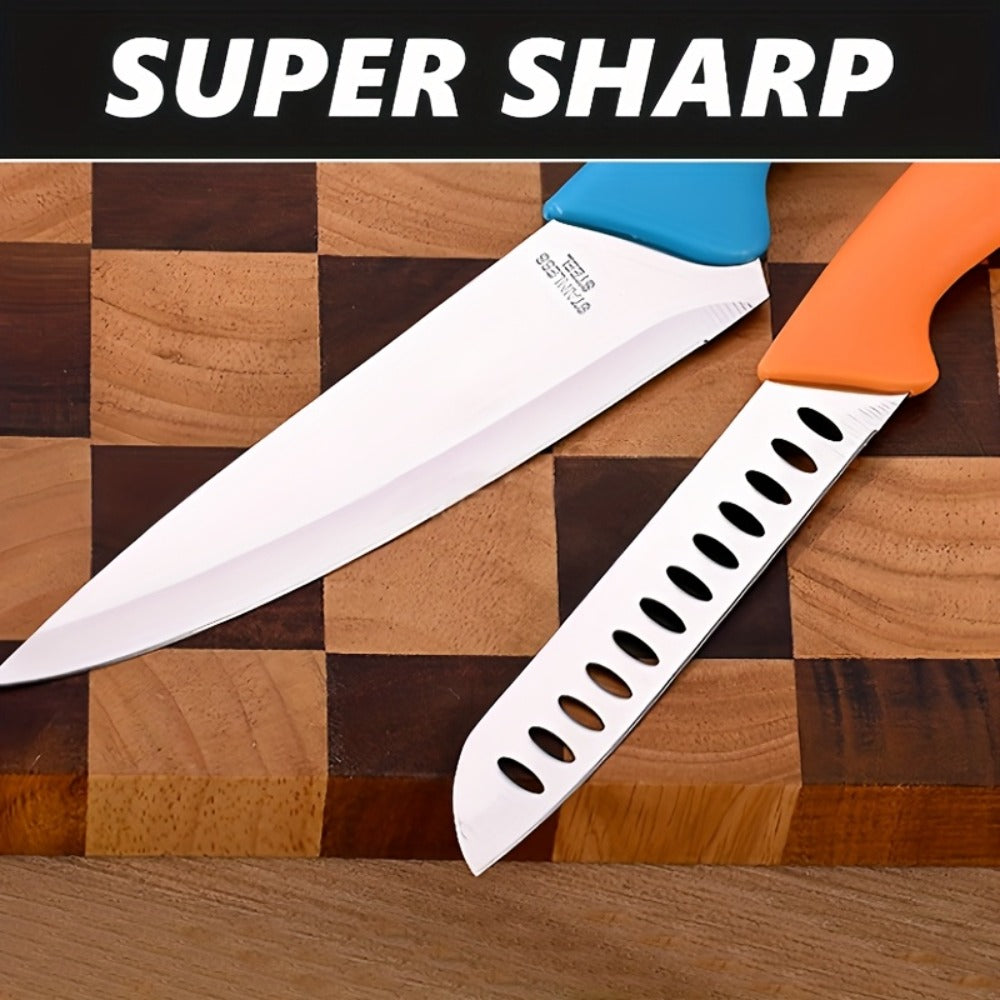 5-Piece Paring Knife Set Ultra Sharp German Steel Kitchen Knives PP Ergonomic Handle Fruit Vegetable