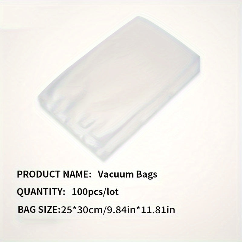 Micro Perforated Food Storage Bags 100 Pack - Breathable Ventilated Produce Bags for Fruits Vegetables Meat and Seafood, Refrigerator Fresh Keeping Bags for Longer Freshness, Available in 7 Sizes