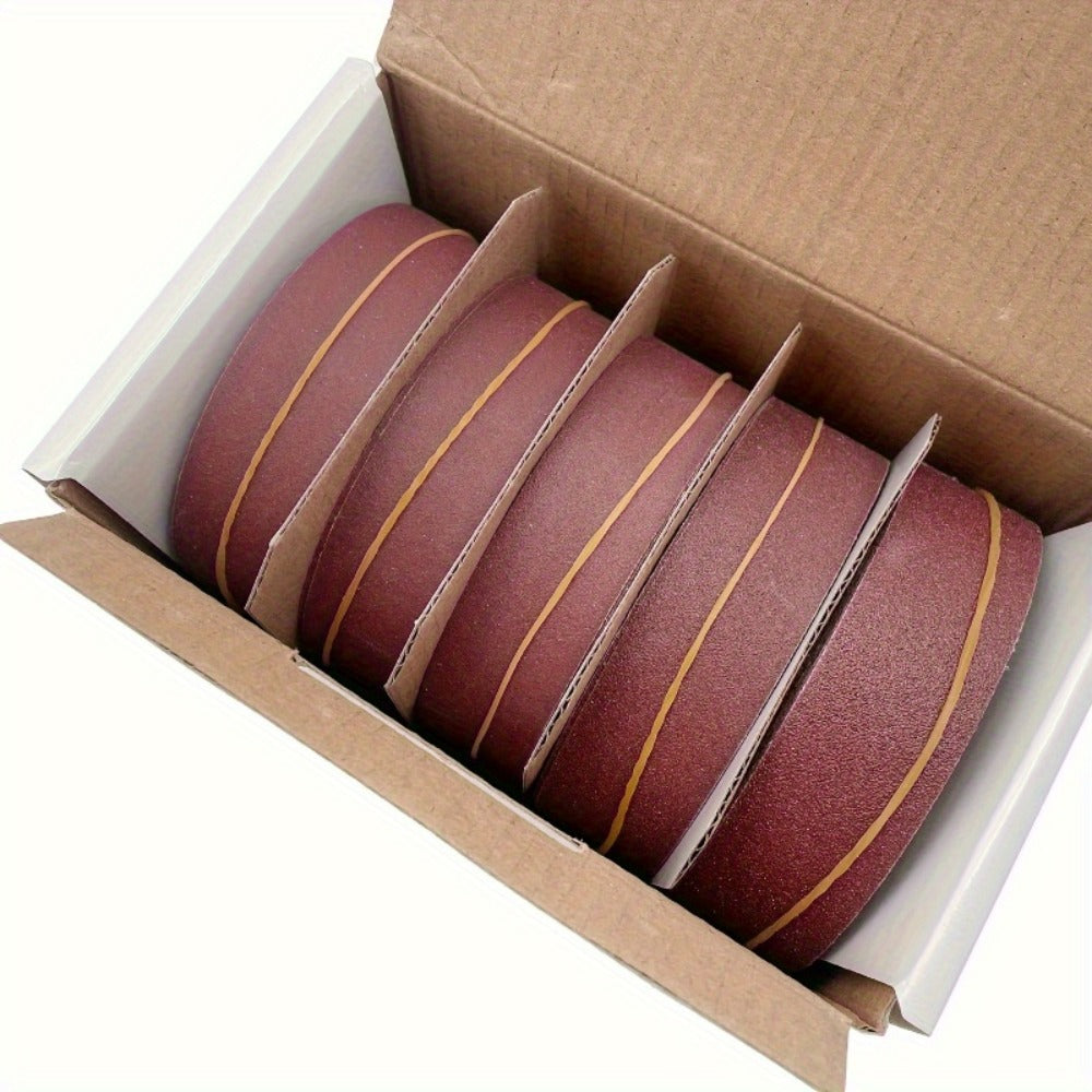 Sandpaper Roll with Dispenser, Aluminum Oxide Multi-Grit Emery Cloth 80-600, 4/5/6 Piece Set, 236 Inch for Wood Metal Glass Woodworking Sanding Blocks DIY
