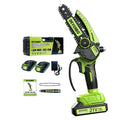 Cordless Mini Chainsaw 6 Inch ¨C Handheld Lightweight Portable Electric Chainsaw with Safety Equipment, for Yard Gardening, Tree Pruning, Home Woodworking & Outdoor Survival, Thoughtful Gift for Men (1 or 2 Batteries)