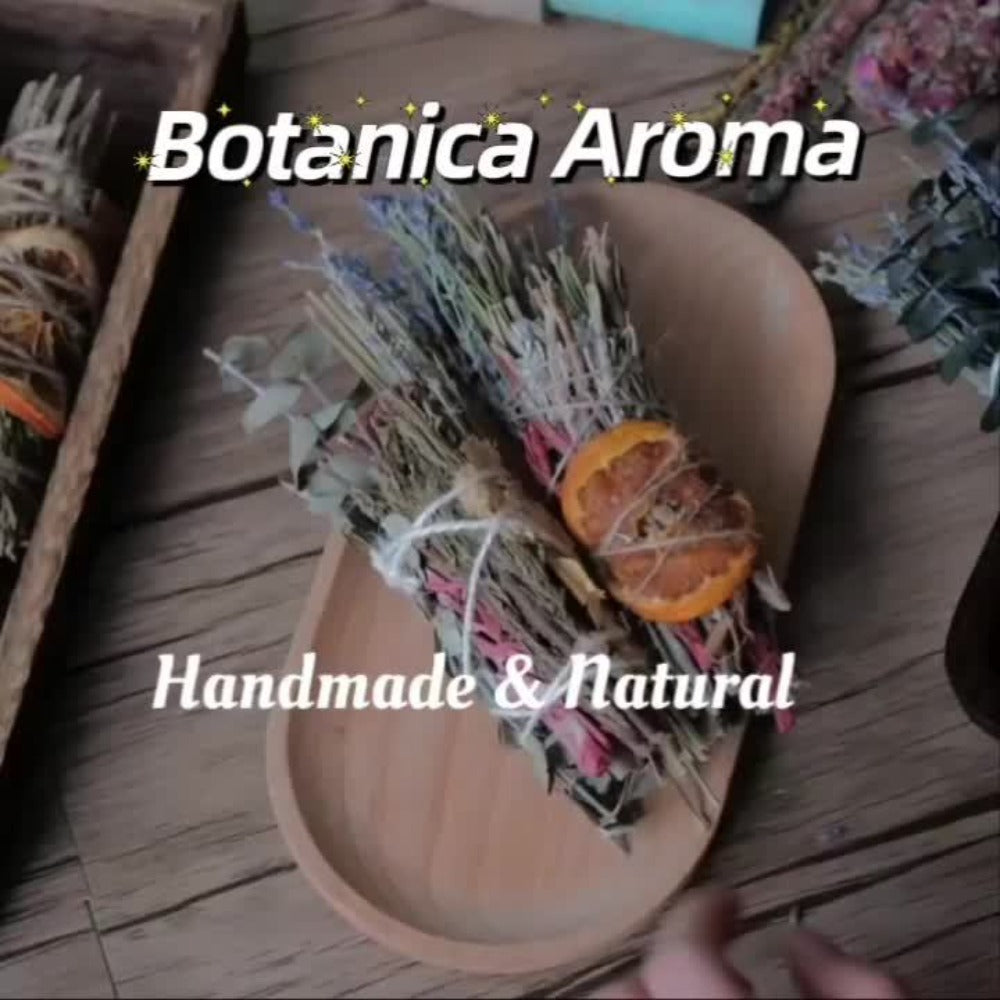 Rosemary Cinnamon Dried Flower Bundles 5pcs ¨C Handmade Aromatic Home Decor Sticks with Bay Leaves & Daisies, Festival Gift