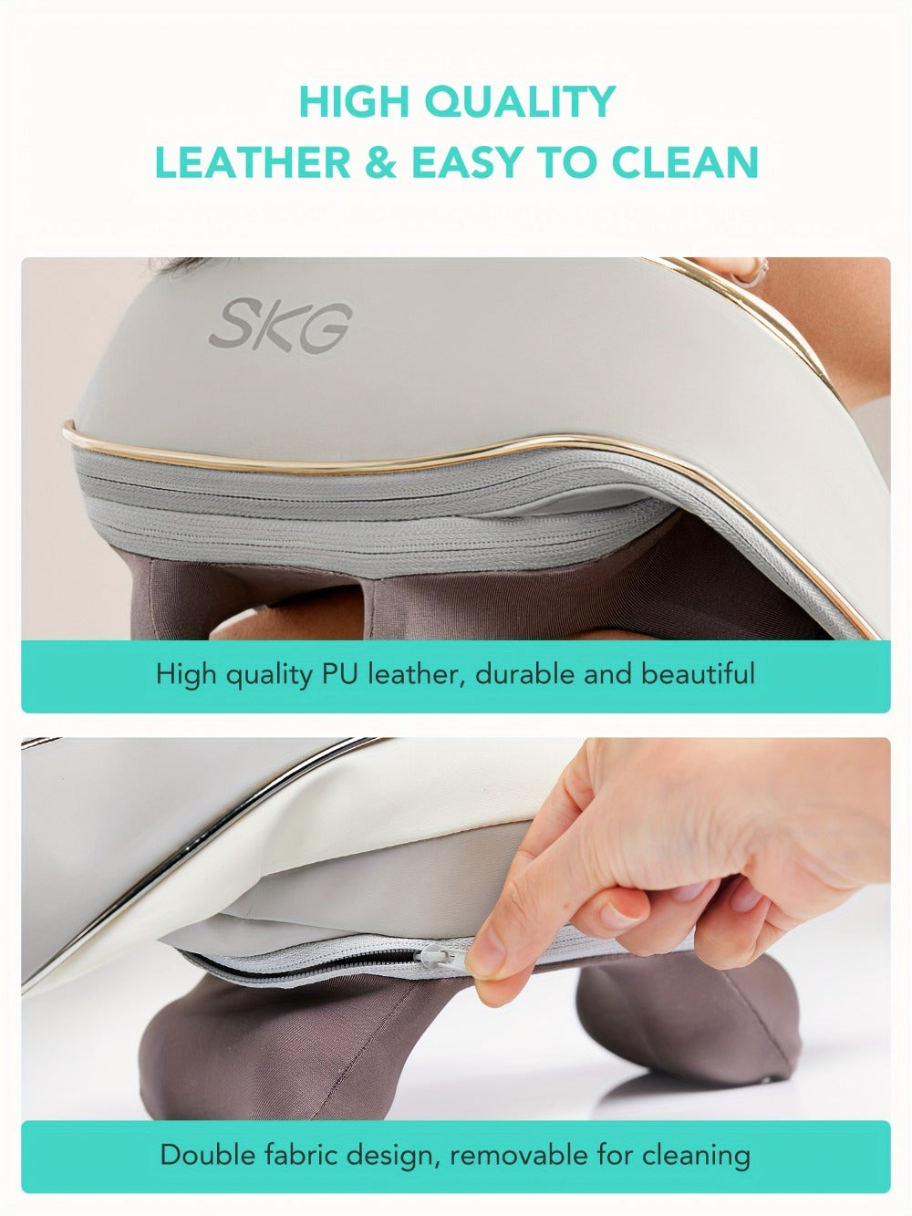 Neck Massager with Heat ¨C 6D Shiatsu Cordless Deep Kneading Electric Massager for Neck, Shoulder, Back & Waist | 9 Modes, Hot Compress 40-45¡ãC, 2200mAh Battery | Portable for Home, Office & Car