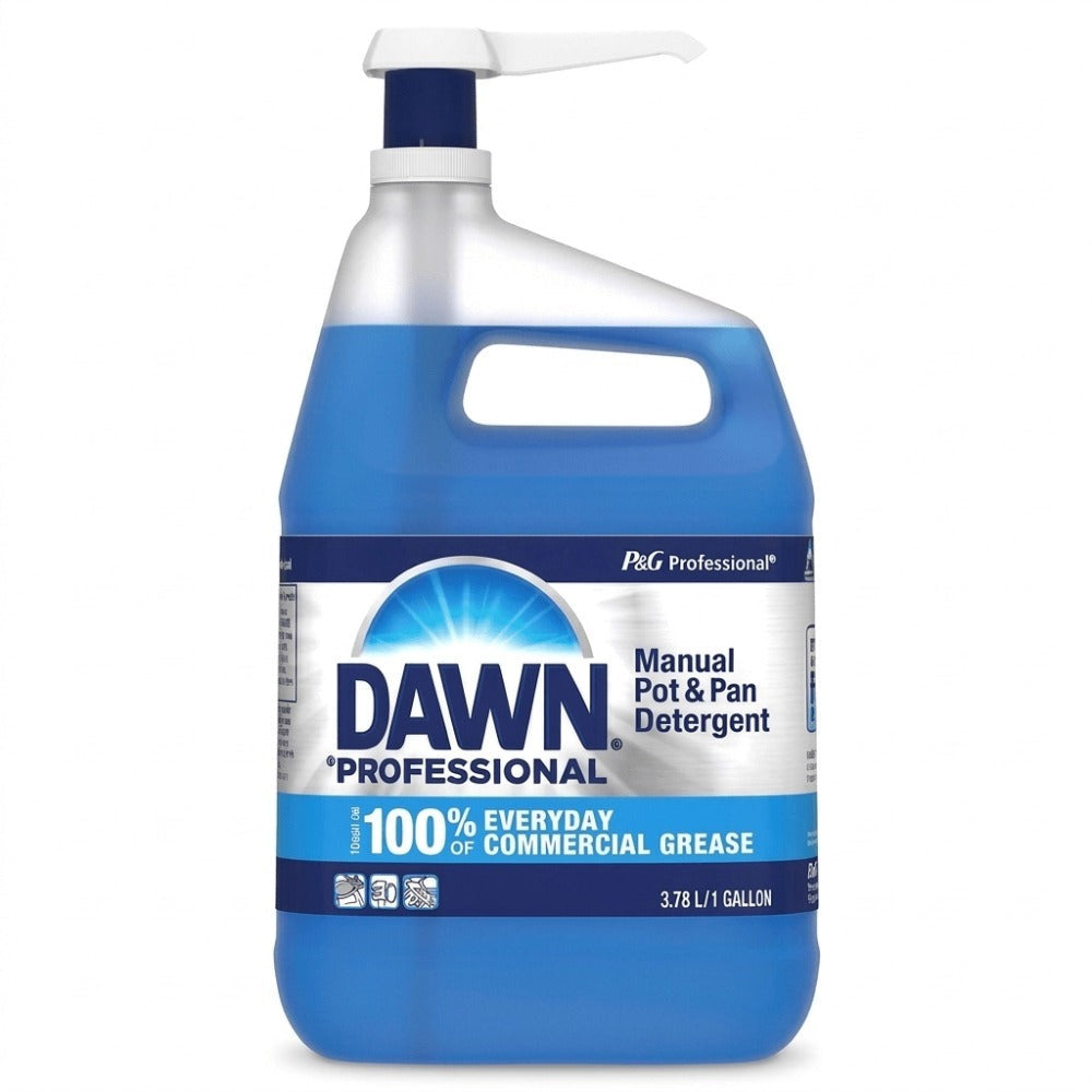 Dawn Professional Dish Soap 1 Gallon 134 fl oz - Heavy Duty Commercial Strength Liquid Dish Detergent, Grease Cutting Formula for Pots, Pans, Dishes & Kitchen Surfaces, Restaurant & Home Use