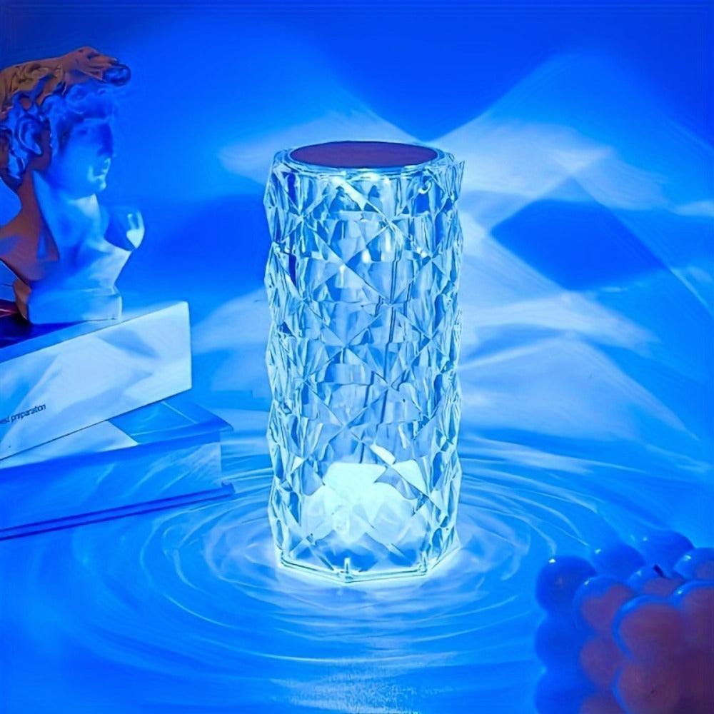Rose LED Table Lamp 16 Color Changing, Touch Control & Remote, USB Powered Romantic Night Light for Bedroom, Valentine's Day Gift Mood Lamp