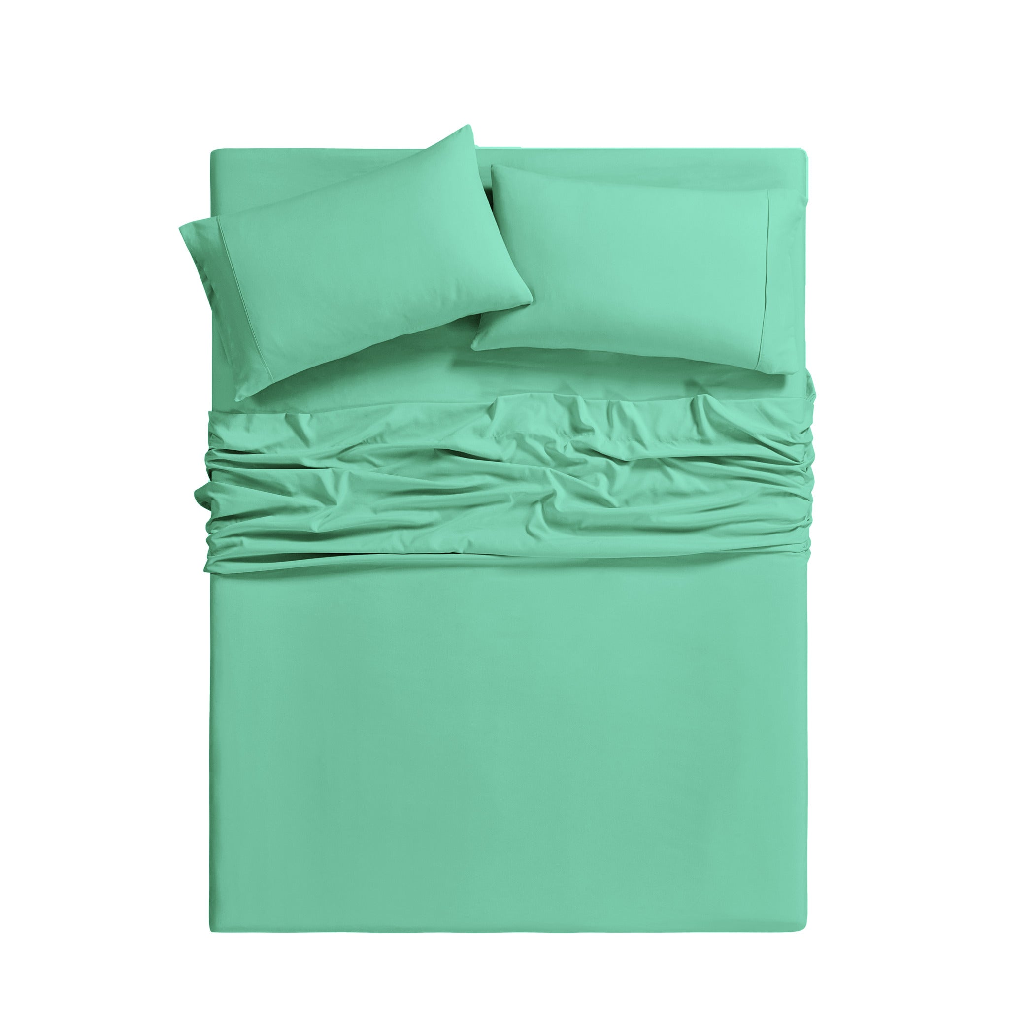 Bamboo Sheet Set 6 Piece Cooling Bed Sheets with Deep 16 Inch Pockets - 2000 Thread Count Microfiber Bamboo Blend Fitted Flat Sheets Pillowcases Twin Full Queen King Cal King