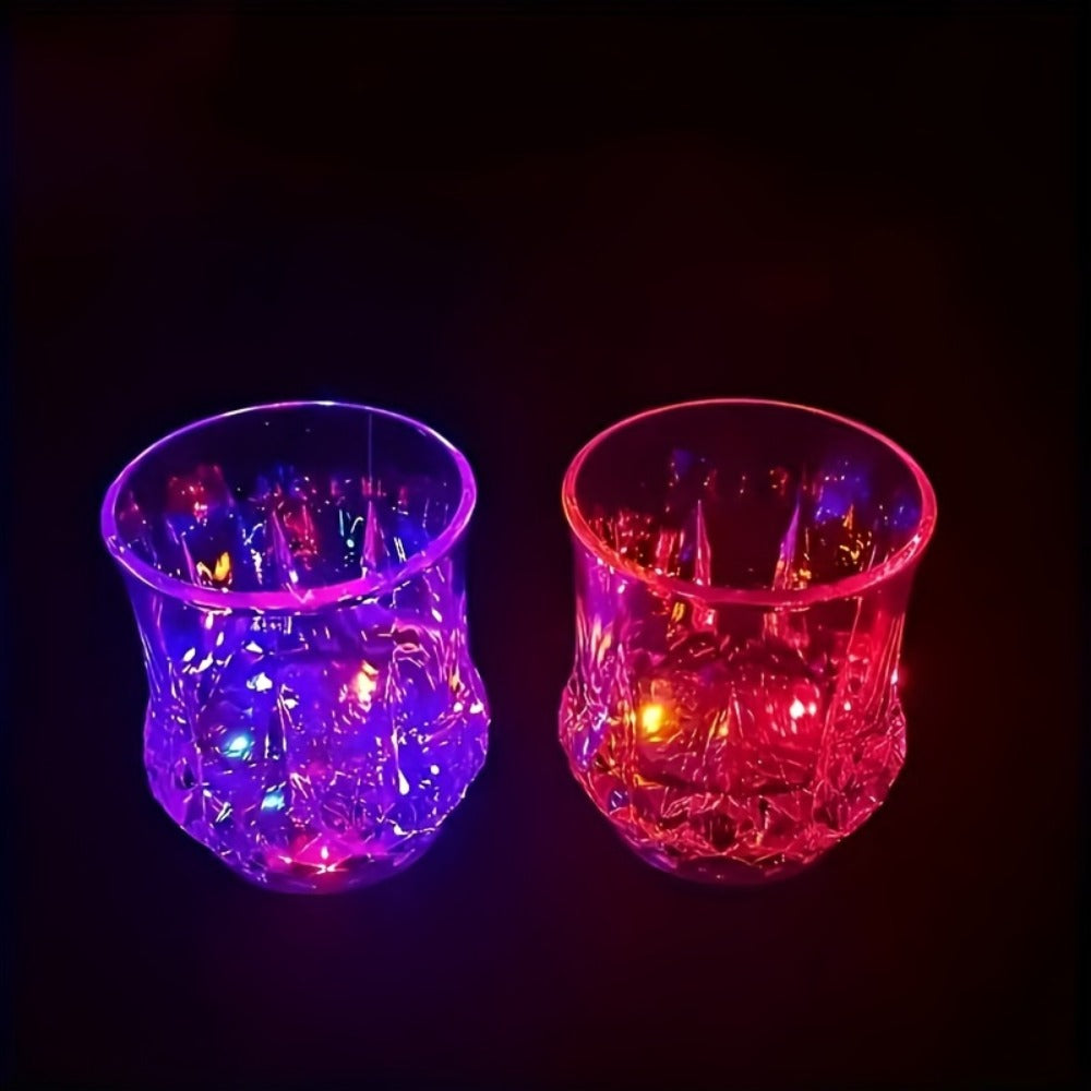 LED Light-Up Cups Glow in the Dark ¨C Pineapple Induction Party Cups for Birthday Christmas Disco Valentine's Day (6.76oz)