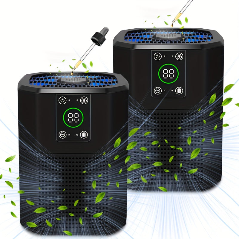 Pet Air Purifier for Home ¨C ULPA Filter Removes Dust, Odor & Smoke, Quiet Sleep Mode, Ambient Light, 4 Modes & 9 Timer Settings for Bedroom, Office & Living Room