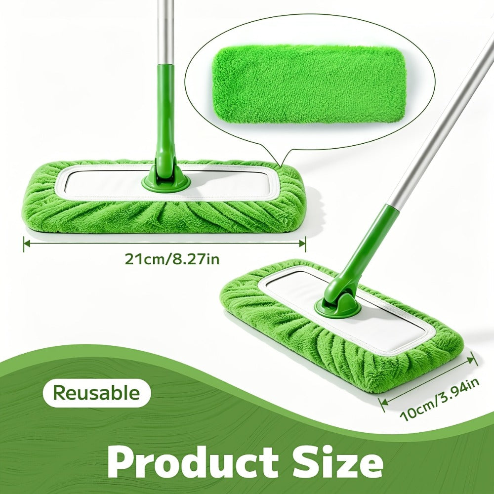 Microfiber Mop Pads 15-Pack Compatible with Swiffer Sweeper Reusable Washable Wet Dry Mopping Cloths Refill Pads for Hardwood Vinyl Tile Floors