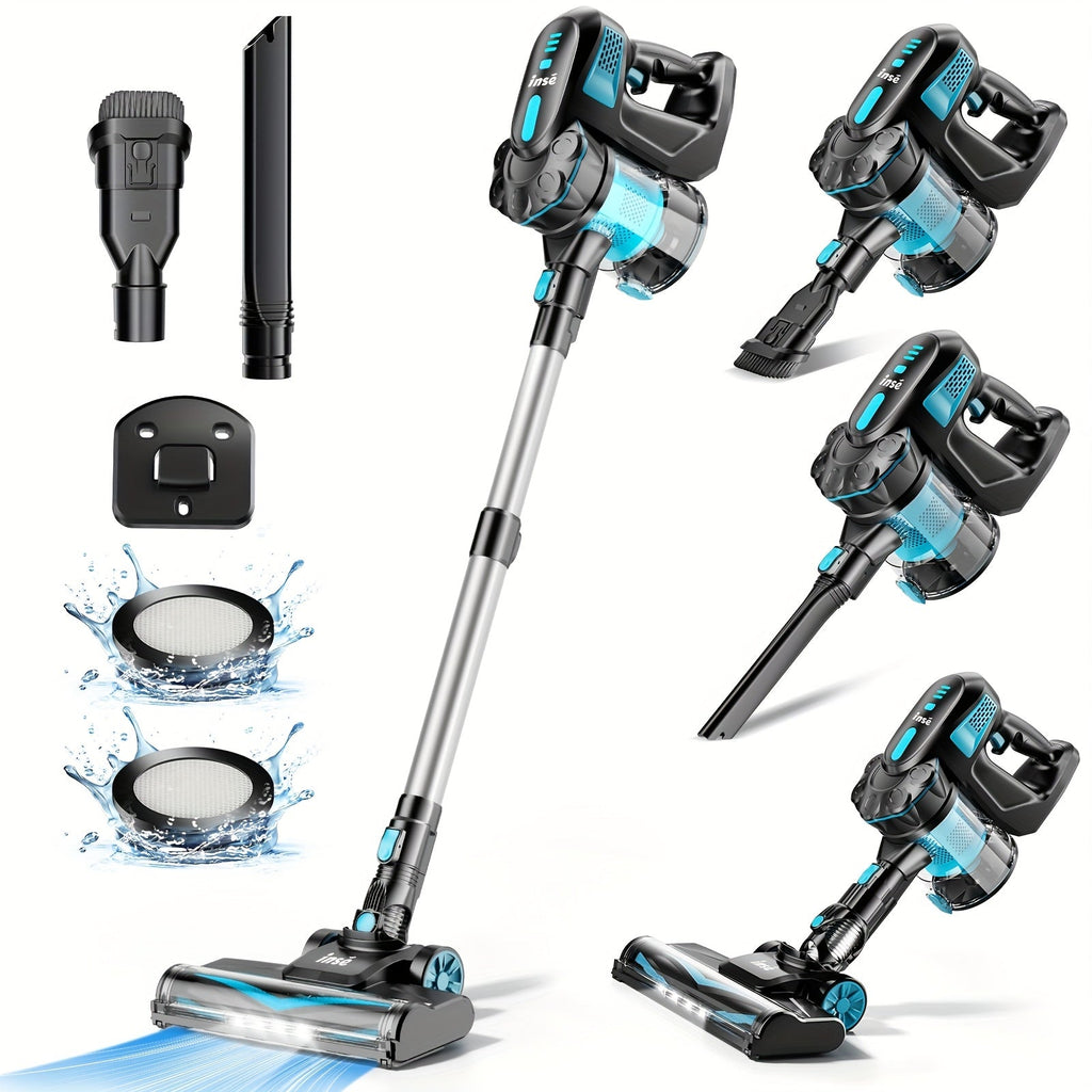 Handheld Vacuum Cleaner Cordless 29KPA Strong Suction for Pet Hair, LED Nozzle Portable Stick Vacuum for Carpet Hard Floor Car Interior Home Auto Multi-Attachment Lightweight Design