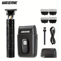 Men's Electric Hair Trimmer and Beard Trimmer 2-Piece Set Cordless Hair Clipper Short Beard Shaver for Haircut Shaving Styling Home Car Travel Use
