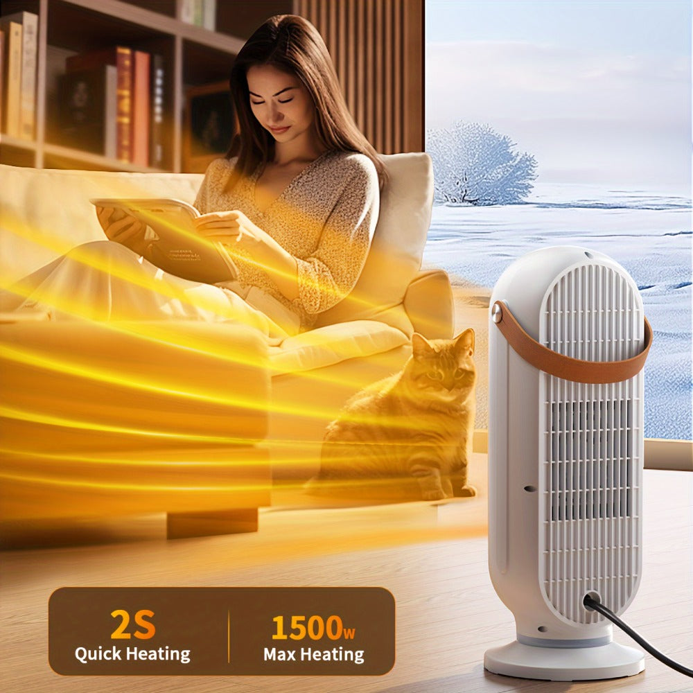 Space Heater 1500W with Remote Control & Digital Display ¨C Portable Electric Heater for Indoor Use, 90¡ã Oscillation, Overheat Protection, Ultra-Quiet Room Heater for Bedroom, Office & Home