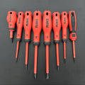 Magnetic Screwdriver Set 8pcs, 4 Slotted & 4 Phillips Non-Slip Handle Precision Screwdrivers, Manual Hand Tool Kit for Electronics, Furniture, Appliances, Car Repair & DIY Projects