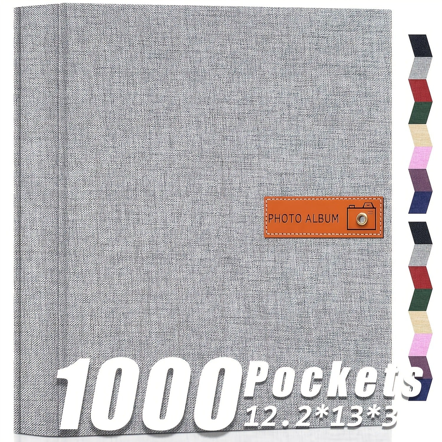 Photo Album 4x6 200 & 1000 Pockets with Label ¨C Linen Hardcover Memory Book for Wedding, Baby, Travel, Anniversary, Birthday & Graduation Gifts