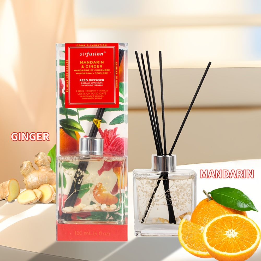 Reed Diffuser Set 4oz - Aromatherapy Home Fragrance Sticks with Essential Oil Scents, Long Lasting Air Freshener for Bedroom, Living Room, Bathroom, Office & Hotel Decor