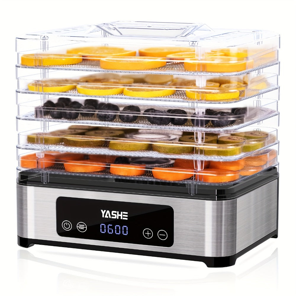 Food Dehydrator 240W with Temperature Control | BPA-Free Dishwasher-Safe Trays, Electric Food Dryer for Jerky, Fruits, Herbs & Vegetables, Recipe Book Included ¨C 5-Tray & 8-Tray Options