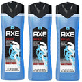 AXE Body Wash for Men 3 Pack Sport Blast Scent 250ml Each Energizing Daily Shower Gel Long Lasting Fragrance Skin Cleansing Value Set