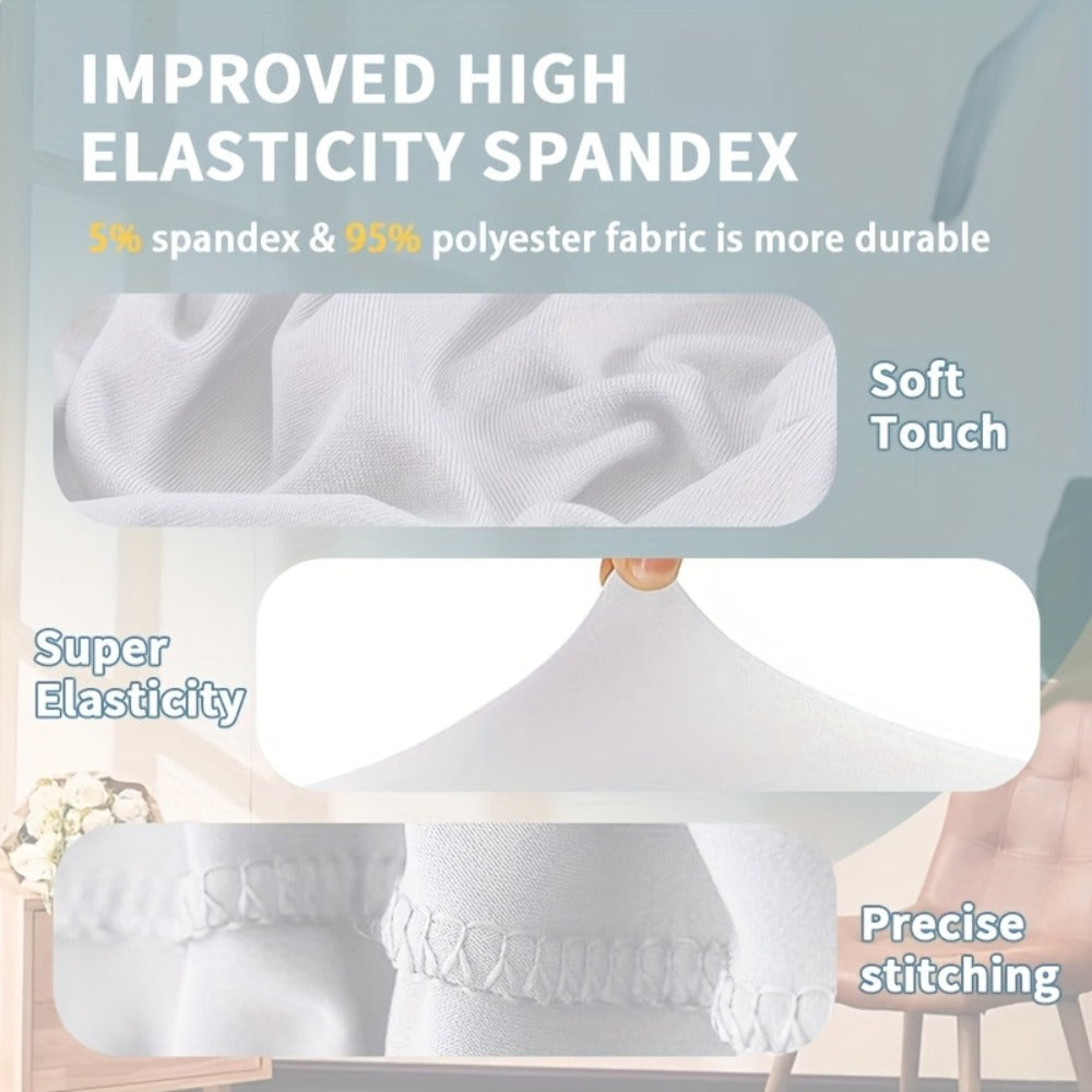 Spandex Chair Covers Bulk, Elastic Stretch Universal Fit Banquet Chair Protectors ¡ª Machine Washable Wedding Chair Covers for Weddings, Parties, Banquets & Events | Black & White | 30-150 Pack