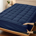 Cooling Mattress Topper Baffle Box Design Overfilled Down Alternative Pillow Top 6-8cm Plush Hotel Quality 8-21 Inch Deep Pocket Twin Full Queen King