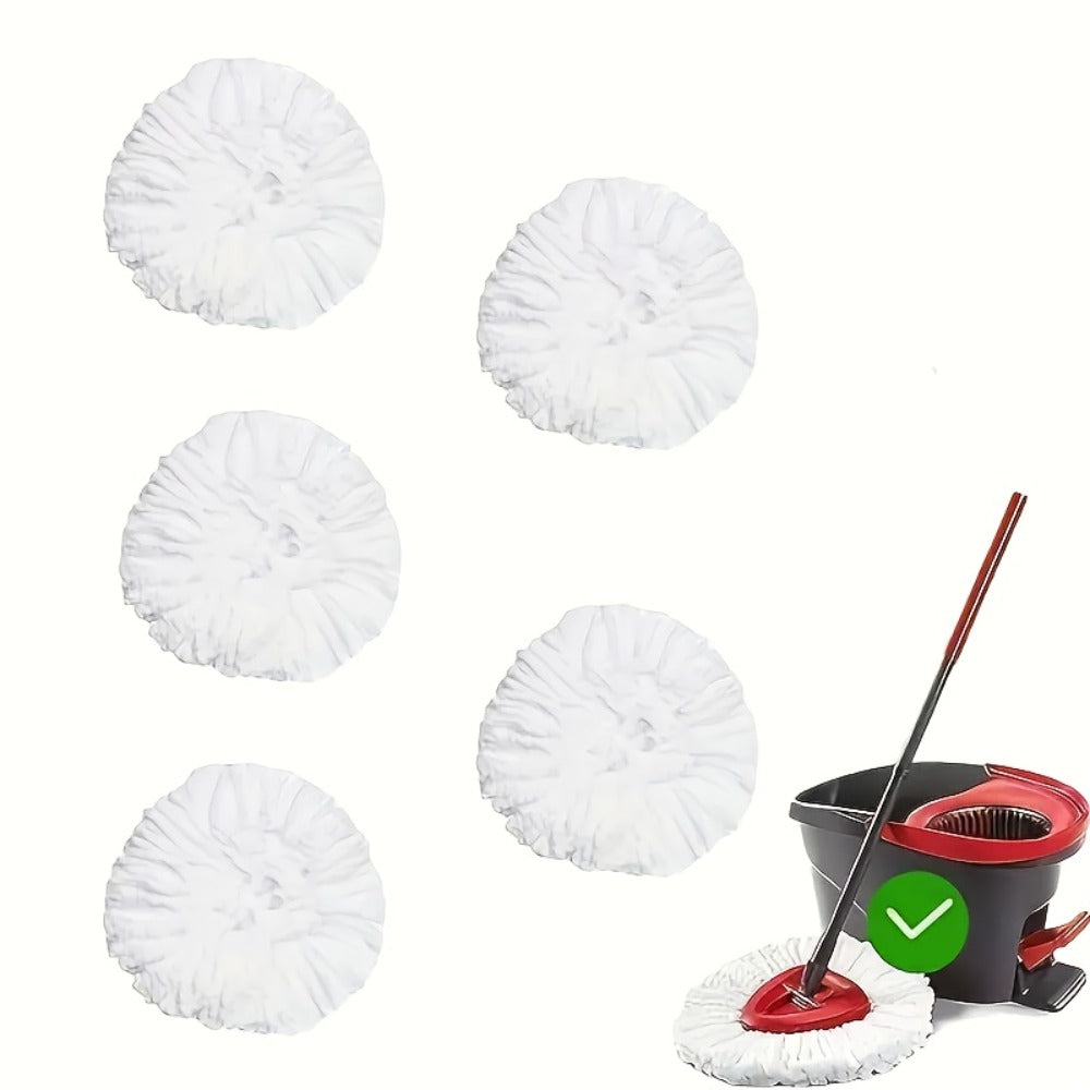 Microfiber Rotary Mop Replacement Heads 360 Degree Triangular Spin Mop Pads Refill Compatible with Rotary Mop Systems Deep Floor Cleaning 2 5 10 20 Pack