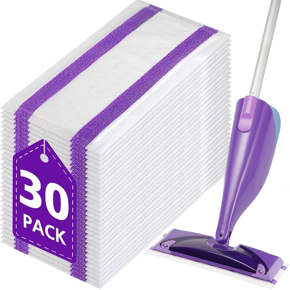 Wet Jet Mop Pads Refills Disposable ¨C 30/60/80/120 Count Multi-Surface Floor Cleaning Pads Compatible with Swiffer WetJet, Thick & Absorbent (No Mop)