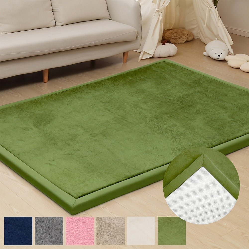 Memory Foam Area Rug Tatami Mat Non-Slip Coral Velvet Floor Mat for Living Room Bedroom Kids Playroom Yoga ¡ª Multiple Sizes & Colors