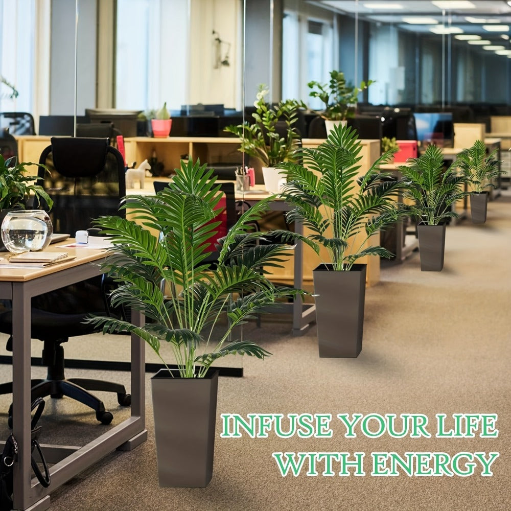 Realistic Artificial Plants 2pcs ¨C Lifelike Fake Plant Decor for Indoor & Outdoor, Home, Wedding, Garden & Festival Celebrations, Elegant Faux Greenery Decoration Set