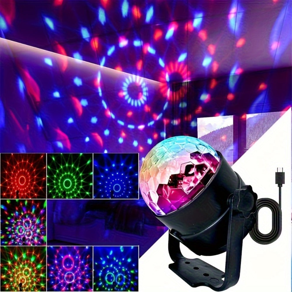Party Lights Disco Ball Strobe Light Remote Control DJ Lighting Music Sync Rotating Effect for Home Room Dance Birthday Wedding Halloween Christmas Party Decorations 2pcs or 4pcs