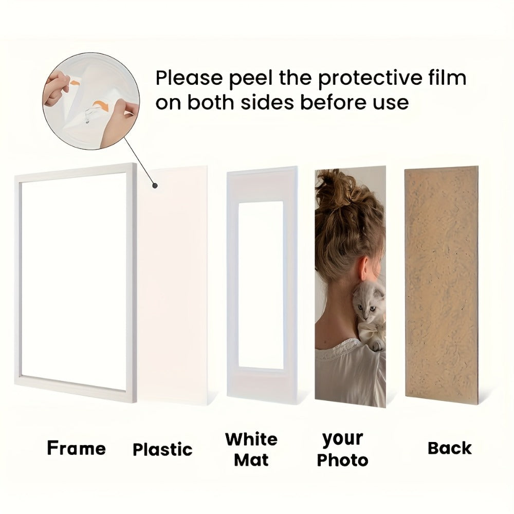Picture Frames 12x16 Set of 3 ¨C Classic Wood Poster Frames, Horizontal & Vertical Wall Hanging, Multi-Color Options for Bedroom Office Living Room Gallery Wall Decor