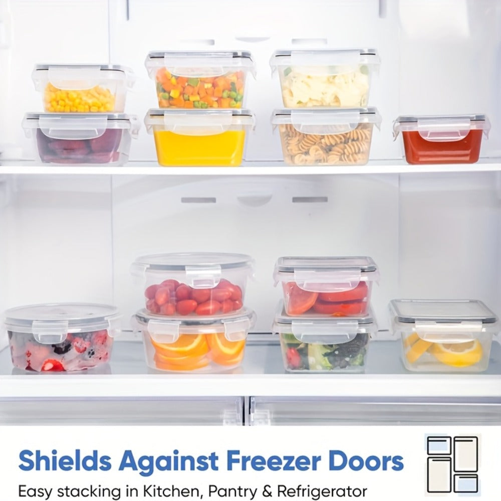Food Storage Containers Set BPA-Free Airtight ¨C Meal Prep Containers with Easy-Snap Lids Labels & Marker 24 48pcs Pantry Kitchen Organizer