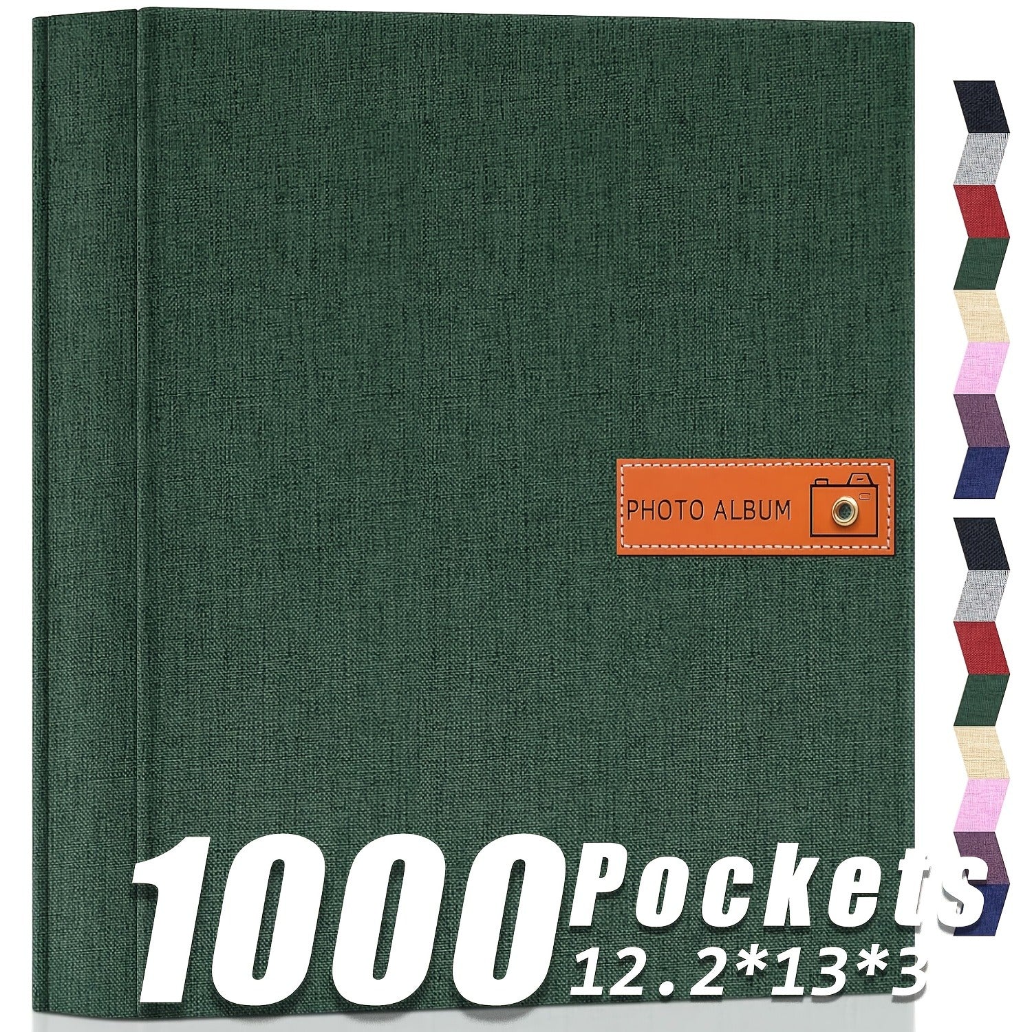 Photo Album 4x6 200 & 1000 Pockets with Label ¨C Linen Hardcover Memory Book for Wedding, Baby, Travel, Anniversary, Birthday & Graduation Gifts