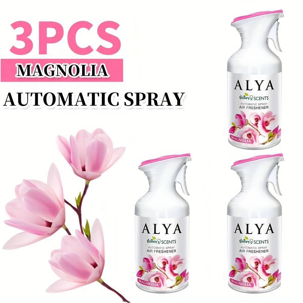Aromatherapy Air Freshener Spray 8.45oz ¨C 6 Scents: Lavender, Magnolia, Mixed Berries, Ocean, Cool Linen & Vanilla, Multi-Purpose Odor-Fighting Room Spray for Car, Home, Office, Bathroom & Closet (1 or 3 Pack)