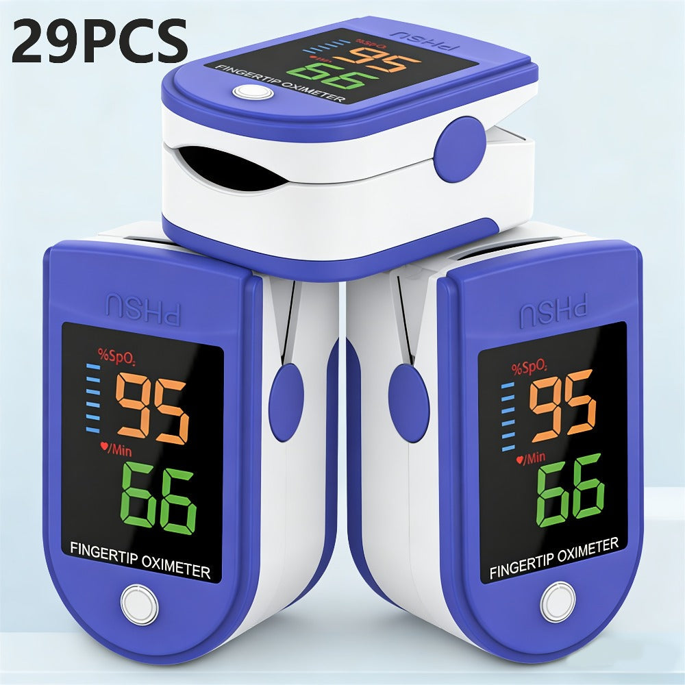 Finger Pulse Oximeter with Large Display, Athletic & Aviation Grade Blood Oxygen Saturation Monitor, Accurate SpO2 & Heart Rate Meter for Sports Fitness Home Health Monitoring ¨C Available in Sets
