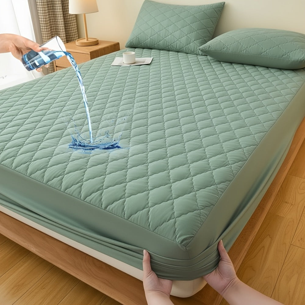 Mattress Protector Cover Soft Breathable Cooling Fitted Sheet Twin Full Queen King Deep Pocket Machine Washable Bed Cover for Home Hotel Minimalist Bedding Multiple Colors