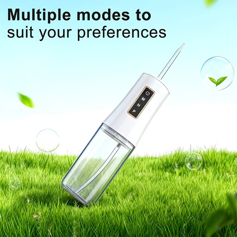 Water Flosser Oral Care Kit ¨C 3-Mode Portable Electric Dental Cleaner, USB Rechargeable, 4-Function Nozzle, Tooth Whitening Device & Electric Toothbrush Set for Travel & Home Use