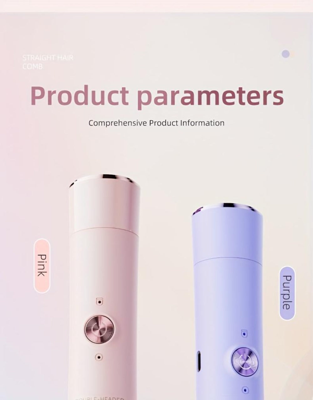 Electric Epilator for Women Double Head USB Rechargeable Painless Hair Removal Shaver Bikini Trimmer Body Private Area Grooming Device