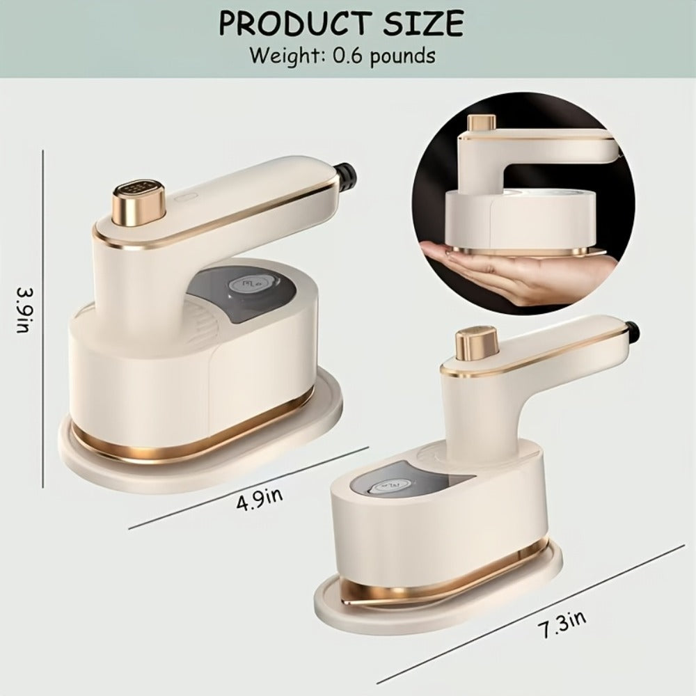 Handheld Clothes Steamer Mini Portable Folding Garment Steamer 180 Degree Rotating Fast Heating Wrinkle Remover for Travel College Dorm Apartment Home Office Back to School