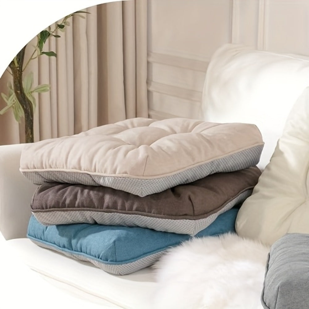 Memory Foam Chair Cushions Set of 4 ¨C Kitchen Chair Pads with Non-Slip Backing & Ties, 500GSM Thick Seat Cushions for Dining Chairs Indoor