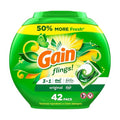 Gain Flings Laundry Detergent Pods 42ct Original Scent - 3-in-1 Concentrated Liquid Pods with Stain Remover & Odor Fighter, HE Compatible Hot & Cold Water, Pre-Measured No-Mess Laundry Pacs