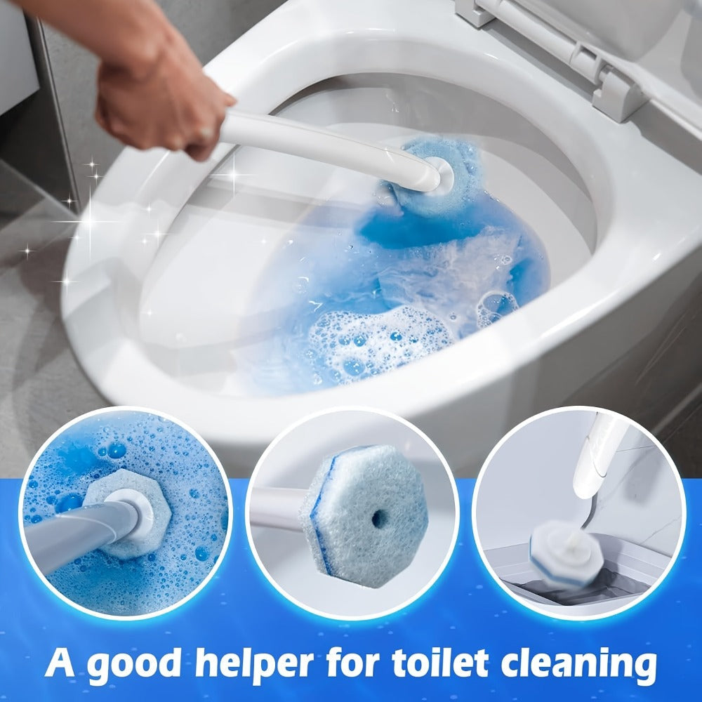 Toilet Brush Refills Compatible with Clorox Toilet Wand Replacement Heads Upgraded Fiber Scrubbing Pads for Toilet Bowl Cleaning 20 50 119 Count No Handle